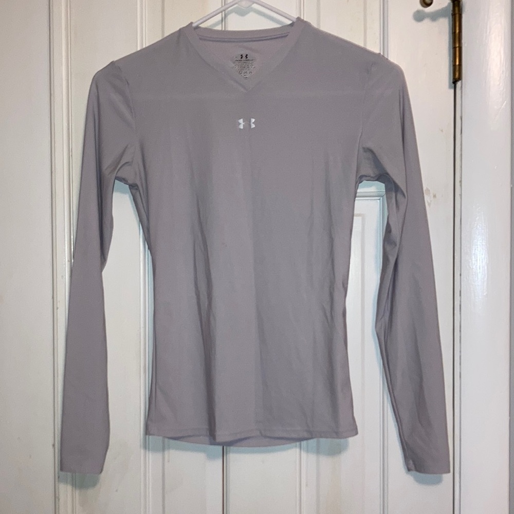 Under Amour Grey Long Sleeve Workout Top